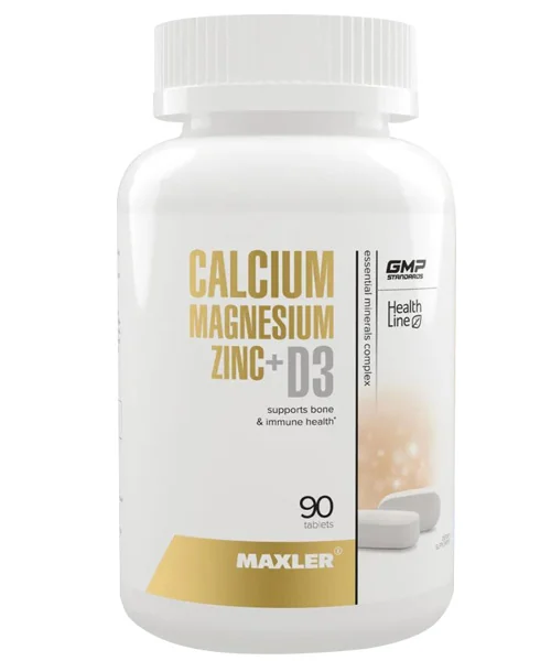 Витаминно-минеральный комплекс Maxler Calcium Zinc Magnesium + D3 90 таб