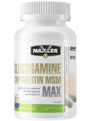 Препарат для связок и суставов Maxler Glucosamine & Chondroitin + MSM MAX 90 таб
